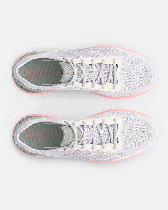 Women's UA HOVR™ Sonic 6 Running Shoes in White image number 2